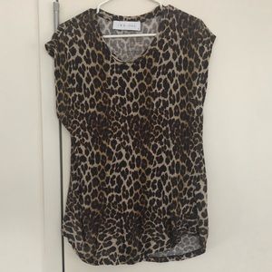 IRO Leopard Shirt in Size Small